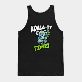 Koala Nap "Koala-ty Time!" Cute Koala Sleeping Tank Top